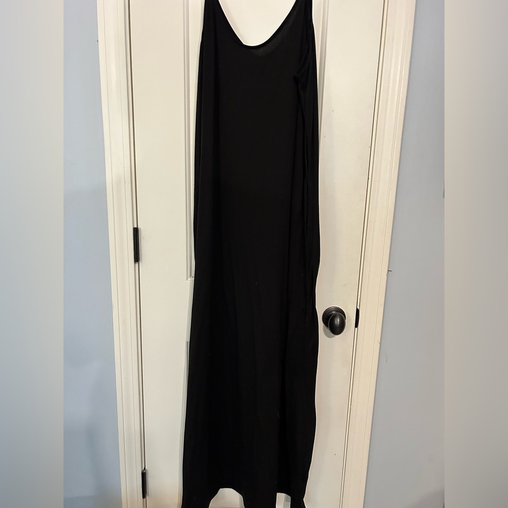 Casual Black Maxi Dress